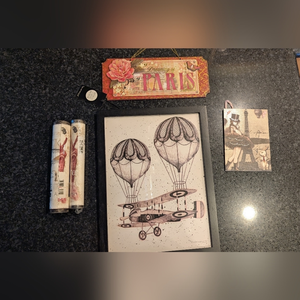 Vintage Parisian Wall Art Set